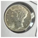 1944 mercury dime uncirculated