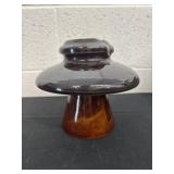 7ï¿½x7.5ï¿½ vintage brown porcelain insulator