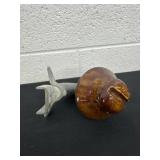 Vintage insulator with metal post