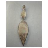 vintage sterling silver iridescent 3ï¿½ abalone