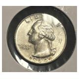 1964 Washington quarter 90% silver