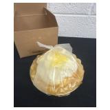 Lemon meringue pie candle