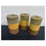 Three 7ï¿½ matching candles