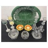 Basket of candle holders