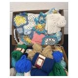 Unfinished project and extra yarn