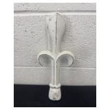 12ï¿½rustic white cast iron fleur de lis