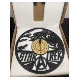 12ï¿½ Star Trek cut out record clock