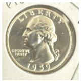 1959 proof silver quarter
