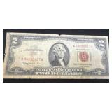 1963 $2 dollar red note