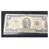 1953 two dollar red note