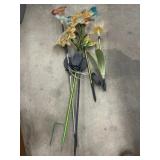 Group of Stick Yard Decor Butterfly, Flower,