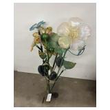 Group of Stick Solar Yard Decor Flowers