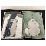 Two clothes, one boys five piece suit, size 16