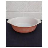 Vintage Pyrex pink daisy oval casserole dish 1.5