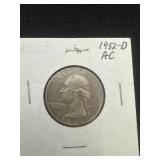 1952 D Washington Quarter 90% silver.