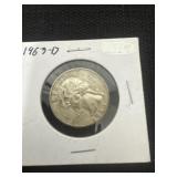 1963 D Washington Quarter 90% silver.