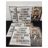 Four 17ï¿½x12 canvas Christ pictures