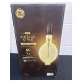 Vintage style amber glass candle light