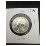 1964 D Washington Quarter 90% silver.