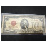 United States $2 red note 1928D