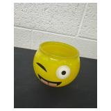 Vintage  glass happy face bowl