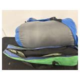Tent and sleeping bag but the zipper is bad