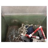 Large metal box 20 1/2 x 12 3/4ï¿½ with items