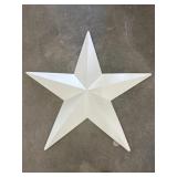 New Metal Star Decor White 33in