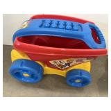 Mega block push cart