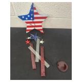 American flag wind chimes