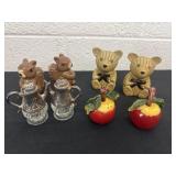 4 sets of salt and pepper shakers