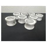 Group of marble like napkin rings