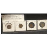 4 wheat pennies 1916-1918 1919 1920