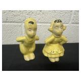 5ï¿½ vintage Shawnee Pottery yellow ceramic