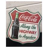 12ï¿½ Coca Cola metal sign