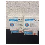 2 new boxes of 25 lidocaine patches