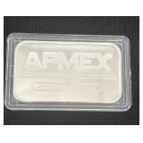 .999 Apex fine silver bar