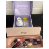 Nail polishes with  battery operated tooth brush