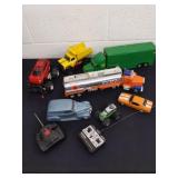 Group of collectible cars, trucks, trucks with