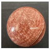 2.5ï¿½polished red-banded rhodochrosite sphere