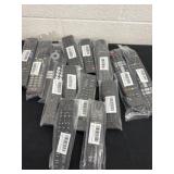 Group of new tv remotes