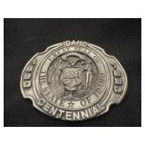 Idaho Centennial belt buckle