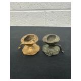 vintage bronze / cast candlestick holders 2ï¿½