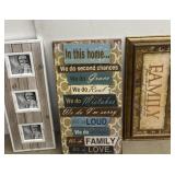 Three picture frames