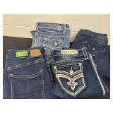 Group of jeans 32, 15 and 14