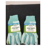 Jersey gloves with dots size small 4 pairs