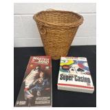 Basket with games