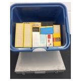 Tote of slide trays and slides