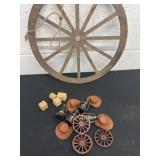 14ï¿½ wagon wheel decor and mini lanterns hats and