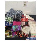 Group of scarfs